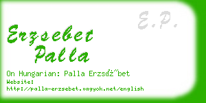 erzsebet palla business card